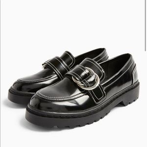 AXEL Black Chunky Buckle Shoes